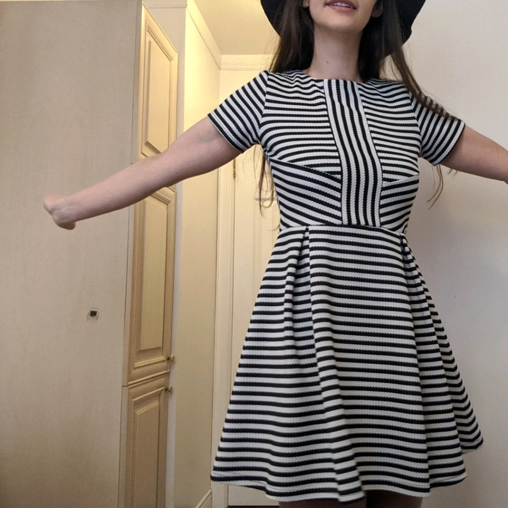 Zara Striped Mini Dress